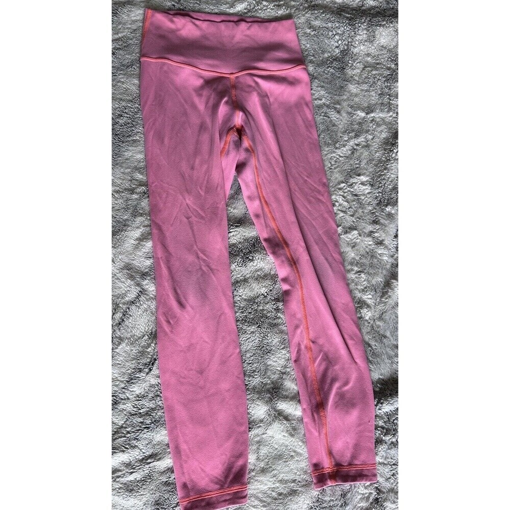 Lululemon Wunder Under Reversible  Leggings Pink‎ & Grey